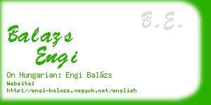 balazs engi business card