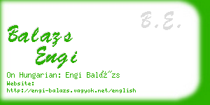 balazs engi business card